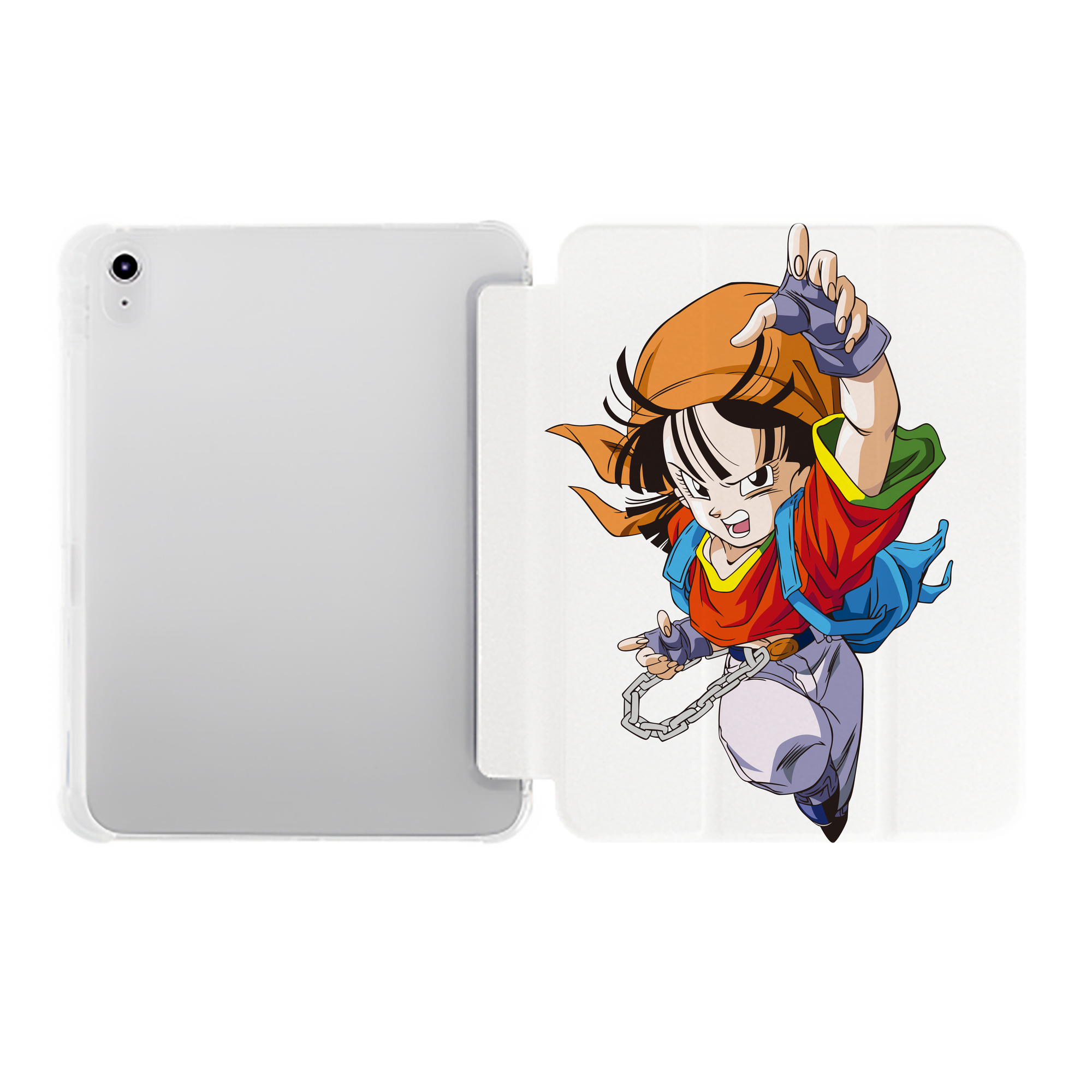（画像用） ドラゴンボール パン DRAGON BALL Pan IPad ケース ペン収納付き 三つ折りスタンド PUレザー×シリコン 対応機種9.5/10.5/10.9インチ